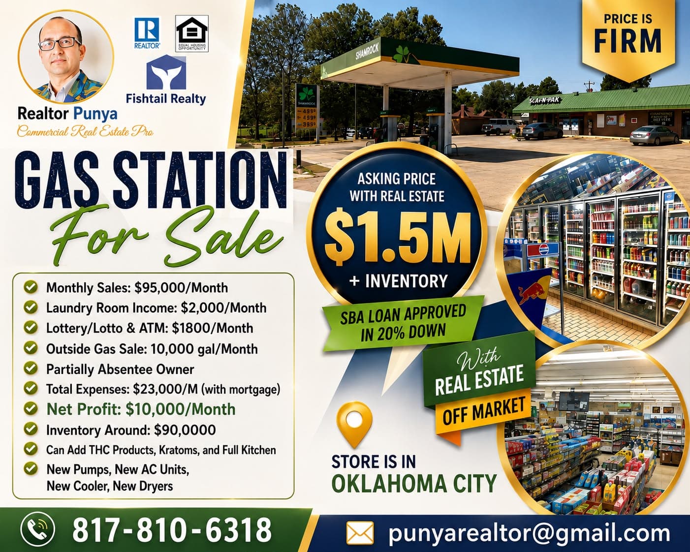 Value add gas station for sale in Oklahoma city Oklahoma